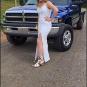 Medium white formal dress